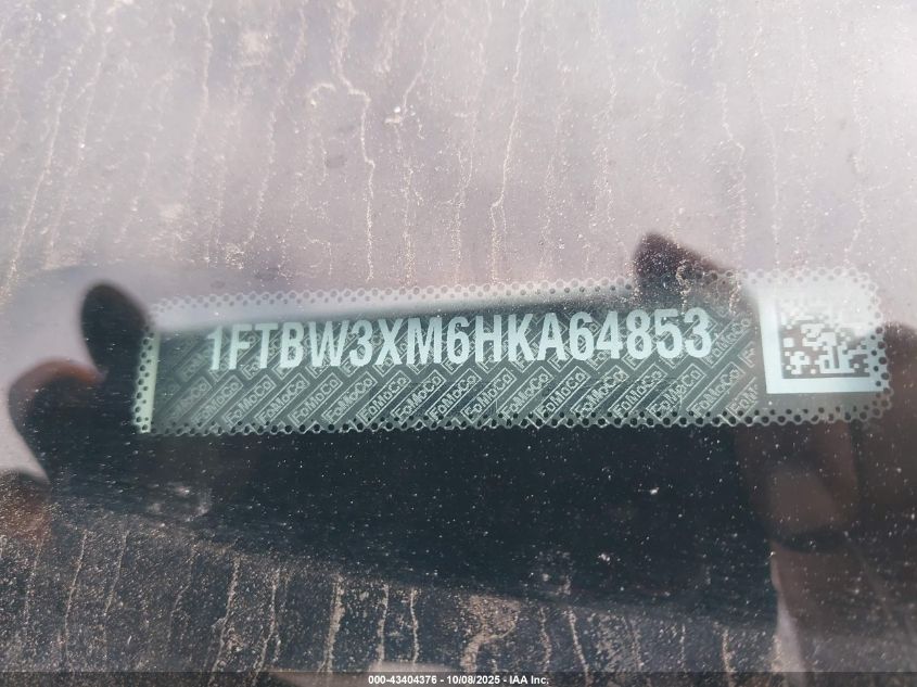 2017 Ford Transit-350 VIN: 1FTBW3XM6HKA64853 Lot: 43404376