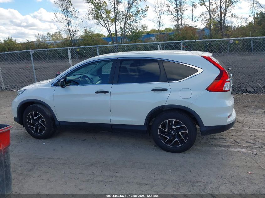 2016 Honda Cr-V Se VIN: 5J6RM4H43GL042210 Lot: 43404378