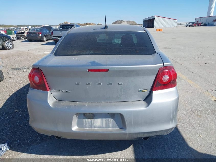 2013 Dodge Avenger Sxt VIN: 1C3CDZCG7DN741211 Lot: 43404379