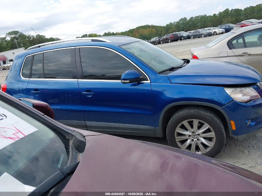 2009 Volkswagen Tiguan S/Se/Sel VIN: WVGAV75N09W004140 Lot: 43404387