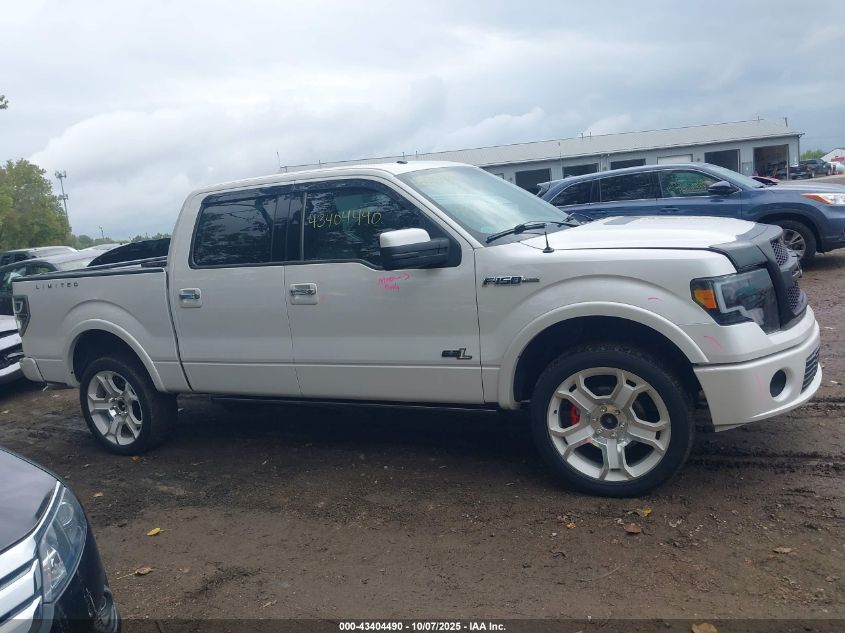 2011 Ford F-150 Lariat Limited VIN: 1FTFW1E62BFA49969 Lot: 43404490