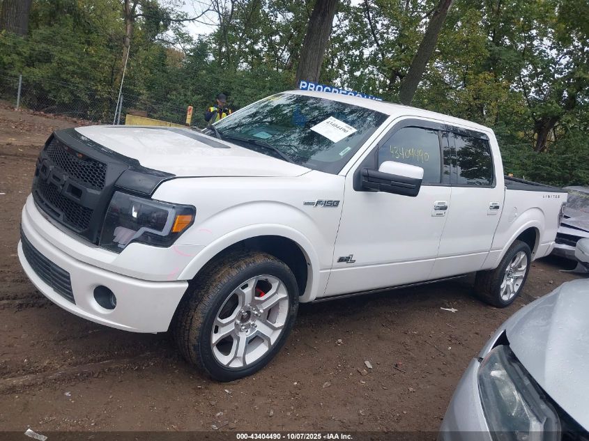 2011 Ford F-150 Lariat Limited VIN: 1FTFW1E62BFA49969 Lot: 43404490