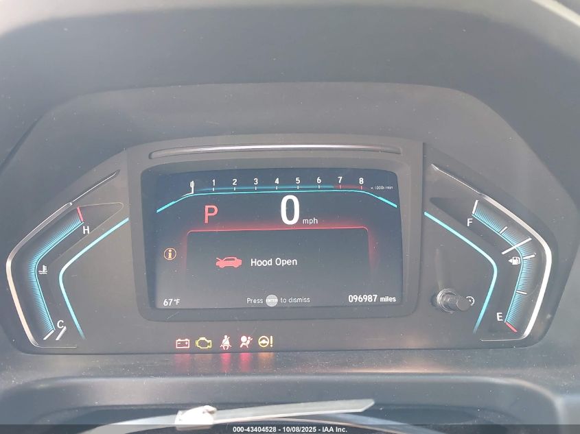 2019 Honda Odyssey Ex-L VIN: 5FNRL6H76KB054460 Lot: 43404528