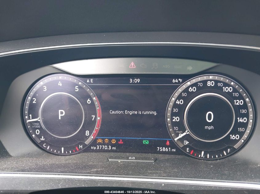 2019 Volkswagen Tiguan 2.0T Se/2.0T Sel/2.0T Sel R-Line/2.0T Sel R-Line Black VIN: 3VV2B7AX8KM009229 Lot: 43404646