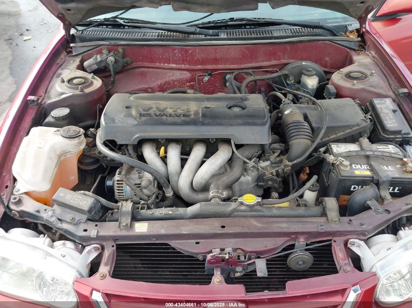 2001 Toyota Corolla S VIN: 1NXBR12E81Z424139 Lot: 43404661