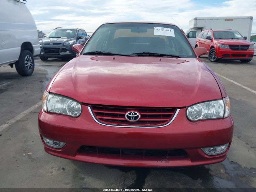 2001 Toyota Corolla S VIN: 1NXBR12E81Z424139 Lot: 43404661