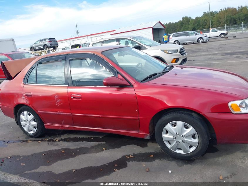 2001 Toyota Corolla S VIN: 1NXBR12E81Z424139 Lot: 43404661