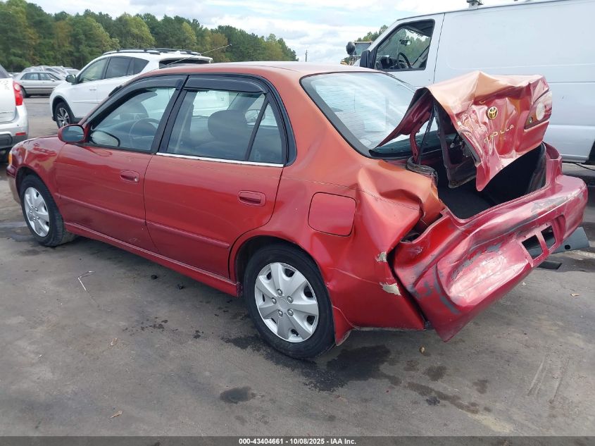 2001 Toyota Corolla S VIN: 1NXBR12E81Z424139 Lot: 43404661