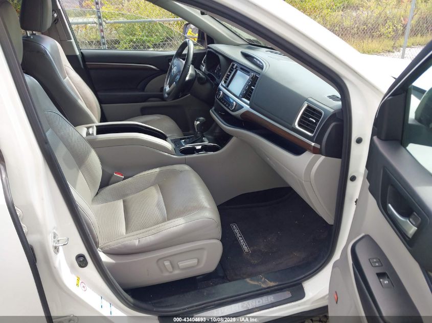 2016 Toyota Highlander Limited V6 VIN: 5TDDKRFH6GS301828 Lot: 43404693