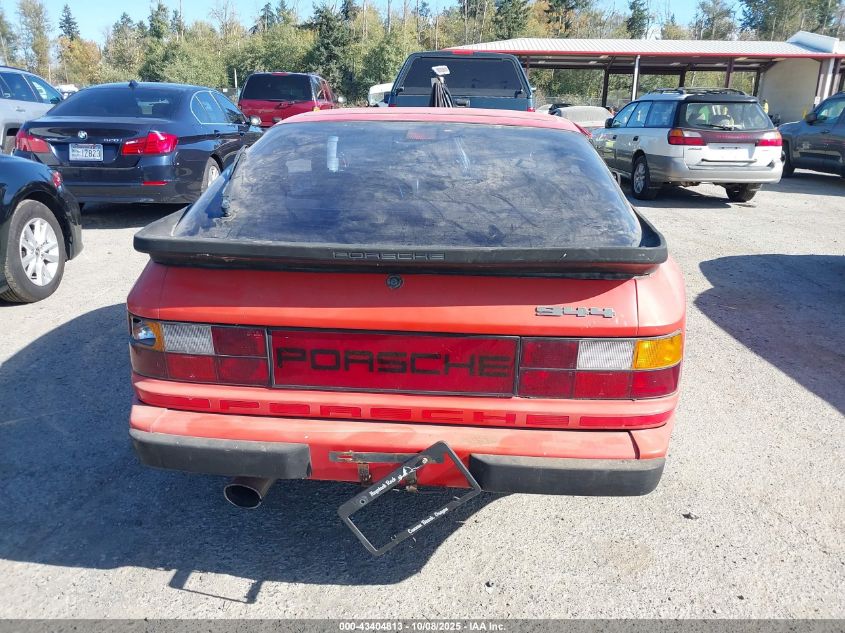 1984 Porsche 944 VIN: WP0AA0942EN453490 Lot: 43404813