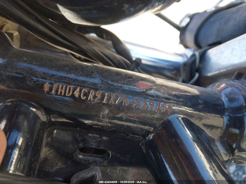 2007 Harley-Davidson Xl883 L VIN: 1HD4CR21X7K453915 Lot: 43404855