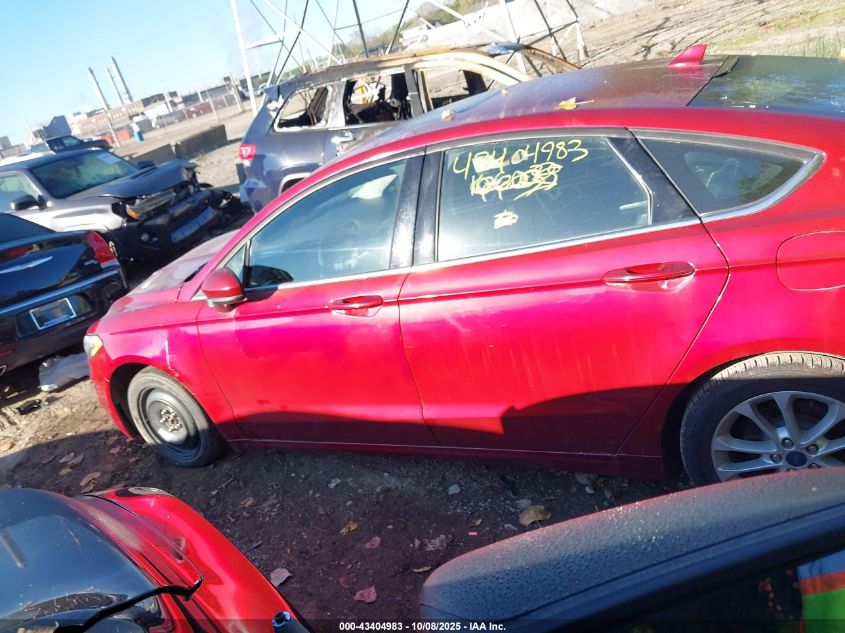 2019 Ford Fusion Se VIN: 3FA6P0HD5KR166035 Lot: 43404983