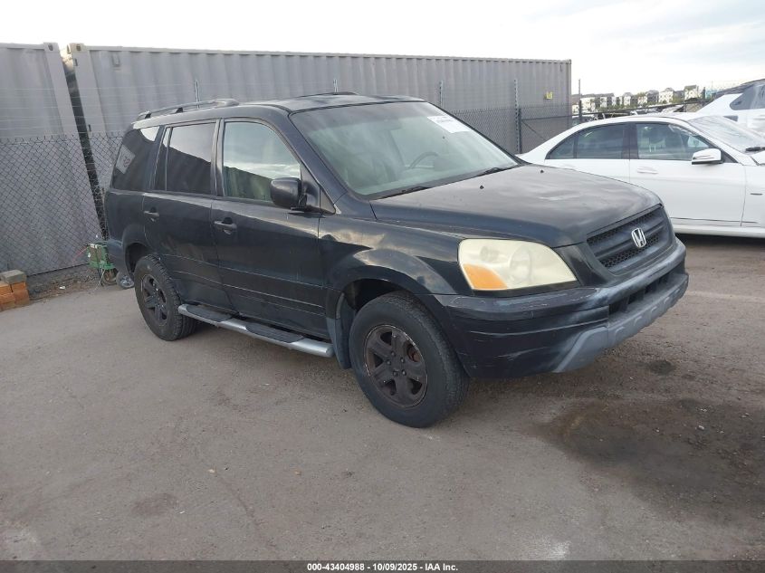 2004 Honda Pilot Ex-L VIN: 2HKYF185X4H554985 Lot: 43404988