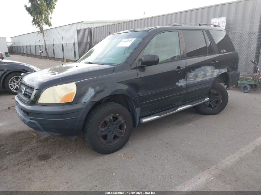2004 Honda Pilot Ex-L VIN: 2HKYF185X4H554985 Lot: 43404988