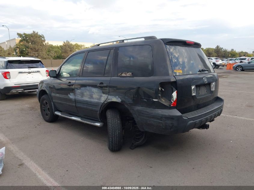 2004 Honda Pilot Ex-L VIN: 2HKYF185X4H554985 Lot: 43404988