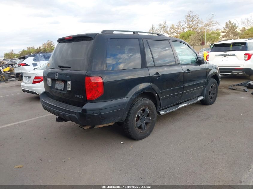 2004 Honda Pilot Ex-L VIN: 2HKYF185X4H554985 Lot: 43404988