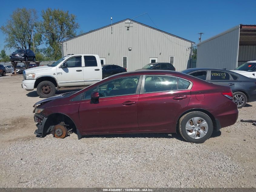 2013 Honda Civic Lx VIN: 19XFB2F51DE061552 Lot: 43404997