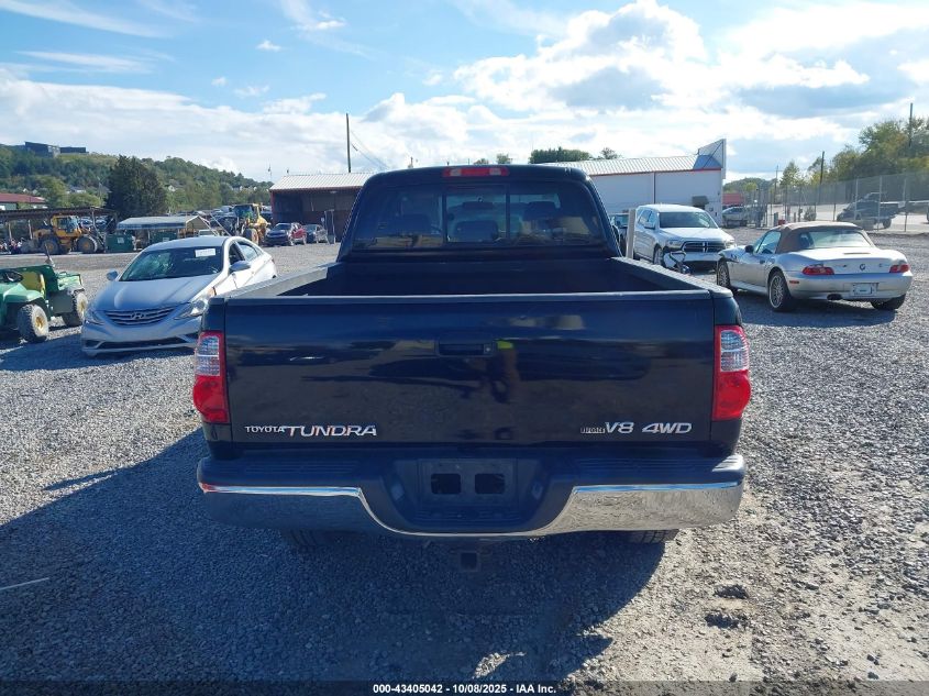 2006 Toyota Tundra Sr5 V8 VIN: 5TBBT44106S485751 Lot: 43405042
