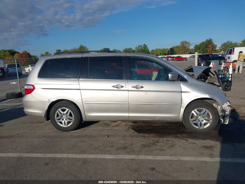 2007 Honda Odyssey Ex-L VIN: 5FNRL38757B086144 Lot: 43405059