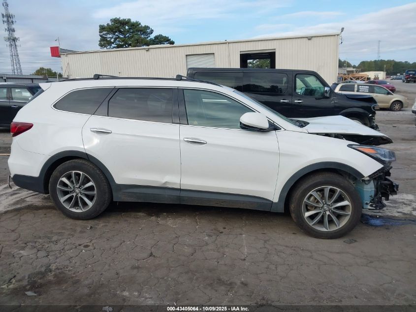 2017 Hyundai Santa Fe Se VIN: KM8SM4HF6HU250288 Lot: 43405064