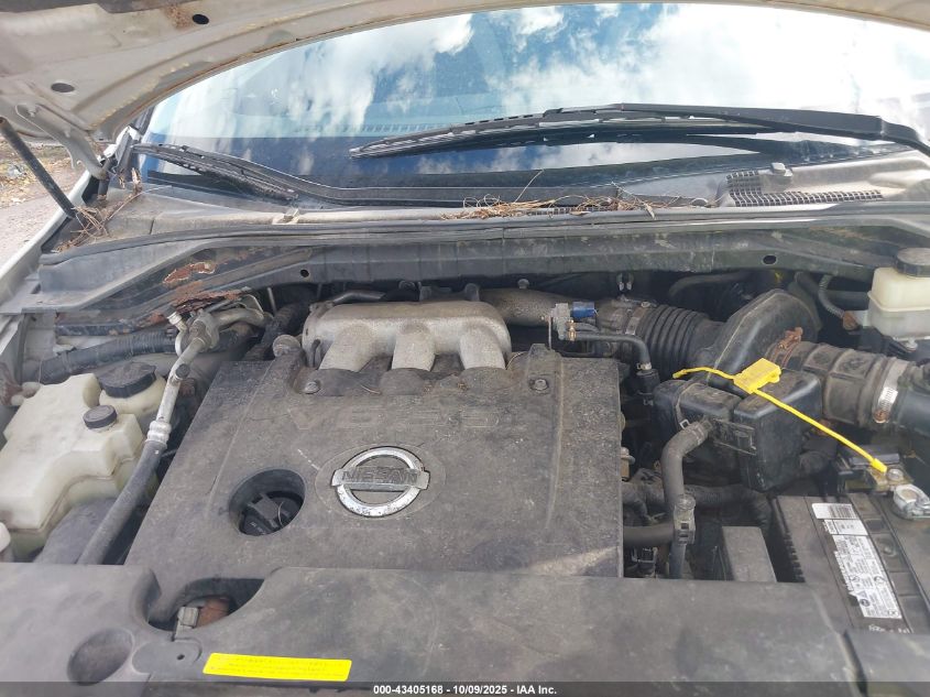 2007 Nissan Murano Sl VIN: JN8AZ08W17W621195 Lot: 43405168