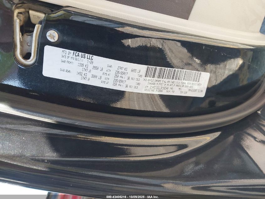 2020 Chrysler Voyager Lxi VIN: 2C4RC1DG1LR156540 Lot: 43405216