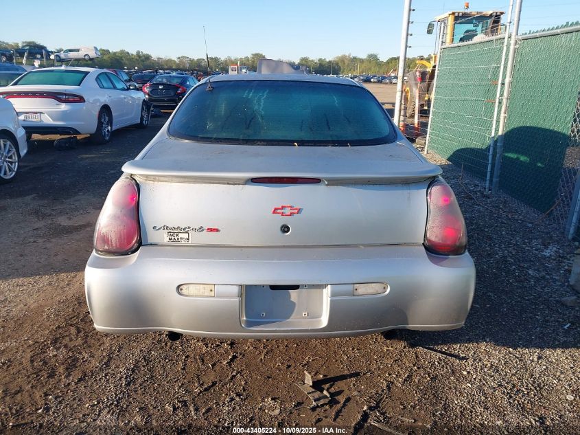 2001 Chevrolet Monte Carlo Ss VIN: 2G1WX15K019266463 Lot: 43405224