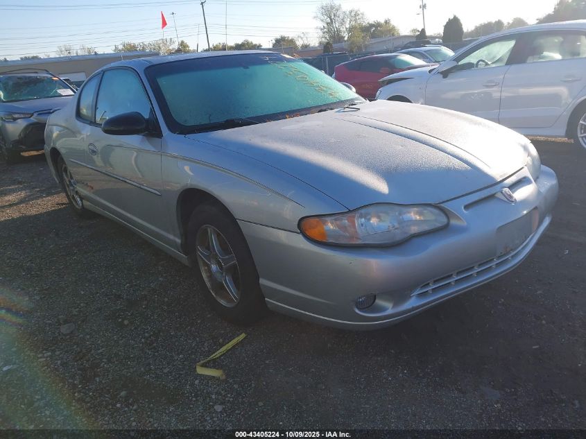 2001 Chevrolet Monte Carlo Ss VIN: 2G1WX15K019266463 Lot: 43405224