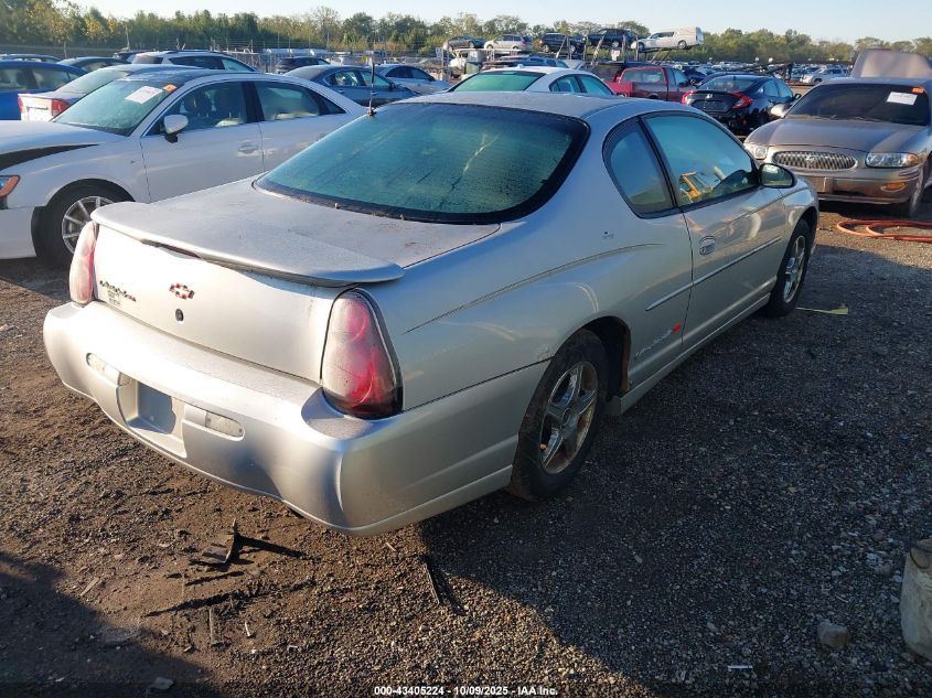 2001 Chevrolet Monte Carlo Ss VIN: 2G1WX15K019266463 Lot: 43405224