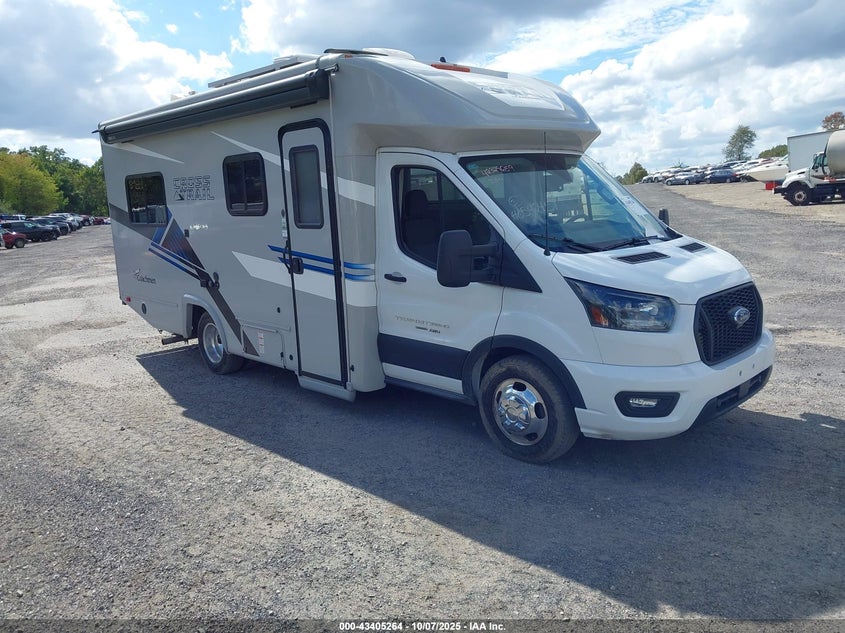 2023 Ford Transit-350 Cutaway white  Gasoline 1FDRU8PG6PKA57746 photo #1