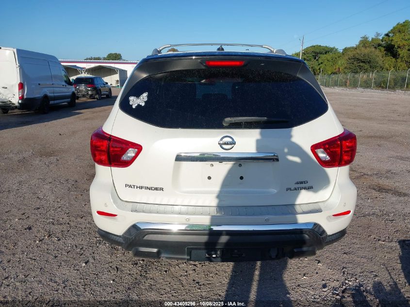 2017 Nissan Pathfinder Platinum VIN: 5N1DR2MM7HC670876 Lot: 43405296
