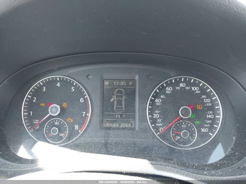 2013 Volkswagen Passat 2.5L Se VIN: 1VWBP7A36DC126418 Lot: 43405328