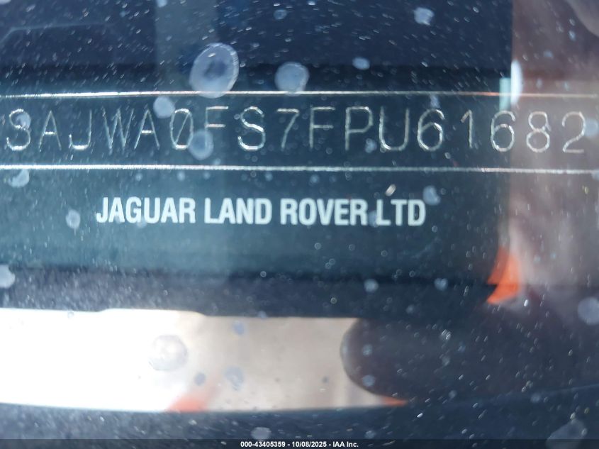 2015 Jaguar Xf 2.0T Premium VIN: SAJWA0FS7FPU61682 Lot: 43405359