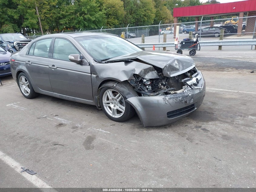 2008 Acura Tl 3.2 grey sedan gasoline 19UUA66258A012744 photo #1