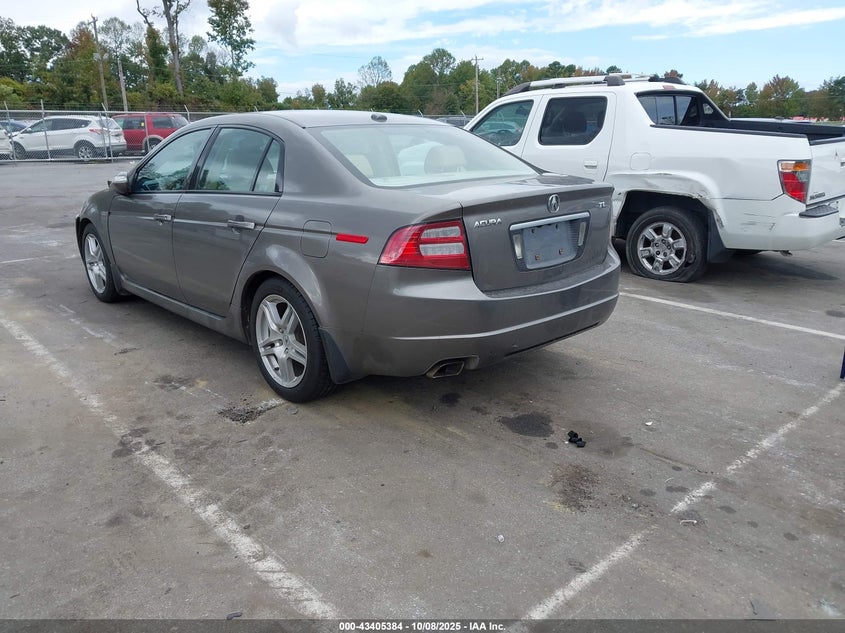 2008 Acura Tl 3.2 grey sedan gasoline 19UUA66258A012744 photo #4