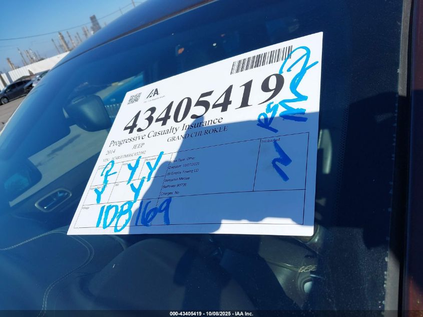 2014 Jeep Grand Cherokee Summit VIN: 1C4RJFJM0EC432392 Lot: 43405419