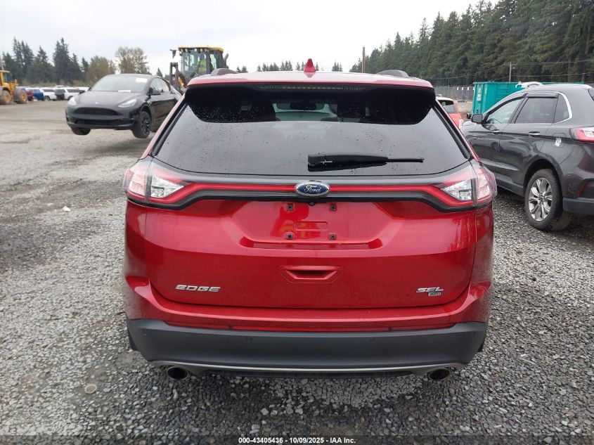 2015 Ford Edge Sel VIN: 2FMTK4J83FBB35270 Lot: 43405436