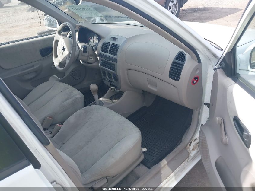 2004 Hyundai Accent Gl VIN: KMHCG45C04U553583 Lot: 43405449