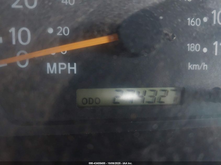 2000 Toyota Tacoma Base V6 VIN: 4TAWN72NXYZ612304 Lot: 43405455