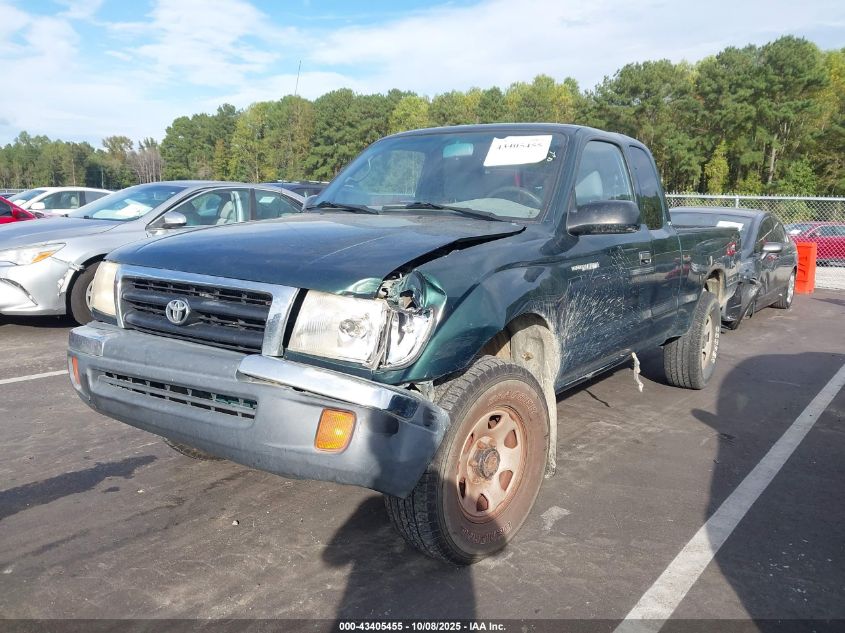 2000 Toyota Tacoma Base V6 VIN: 4TAWN72NXYZ612304 Lot: 43405455