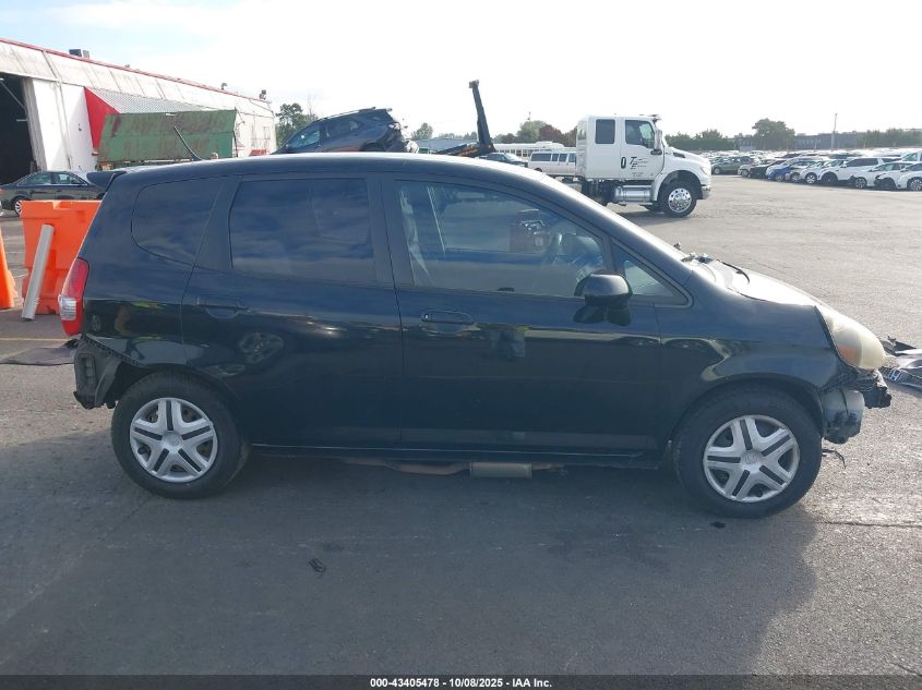 2007 Honda Fit VIN: JHMGD38437S063800 Lot: 43405478