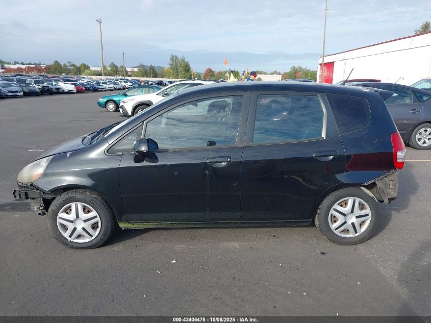 2007 Honda Fit VIN: JHMGD38437S063800 Lot: 43405478