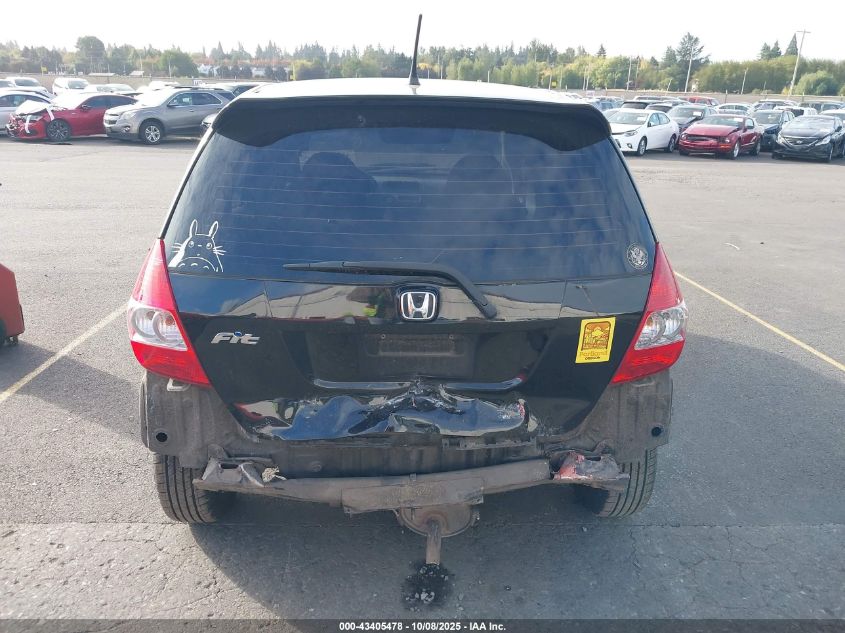 2007 Honda Fit VIN: JHMGD38437S063800 Lot: 43405478