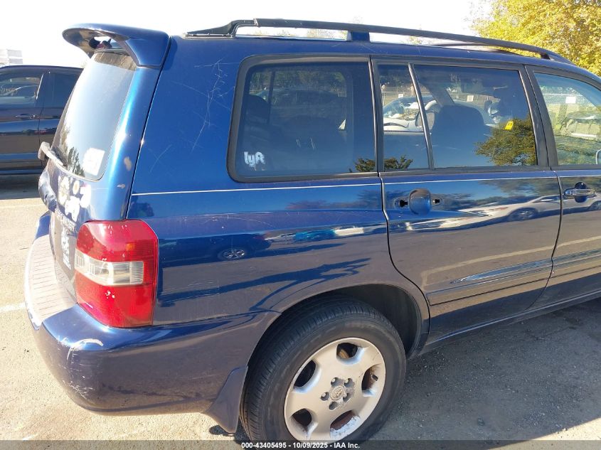 2004 Toyota Highlander Limited V6 VIN: JTEEP21A240064093 Lot: 43405495