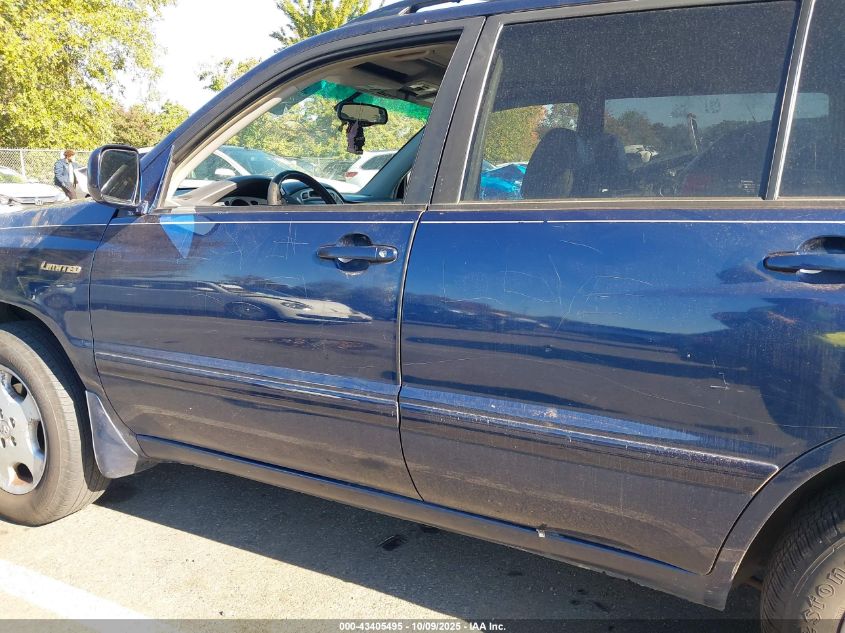 2004 Toyota Highlander Limited V6 VIN: JTEEP21A240064093 Lot: 43405495