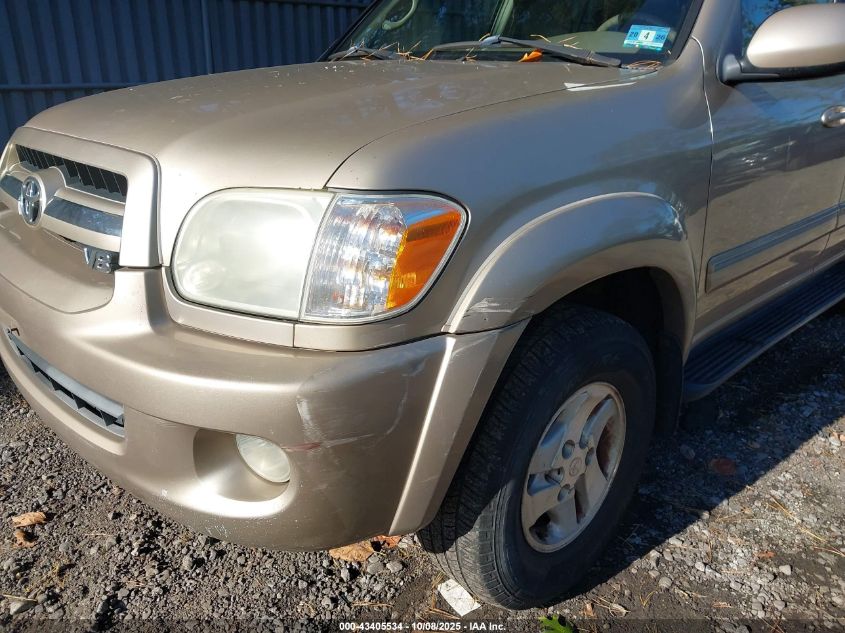2005 Toyota Sequoia Sr5 V8 VIN: 5TDBT44A55S244306 Lot: 43405534