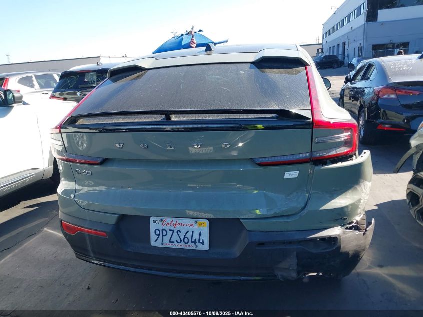 2023 Volvo C40 Recharge Pure Electric Twin Plus VIN: YV4ED3GLXP2044708 Lot: 43405570