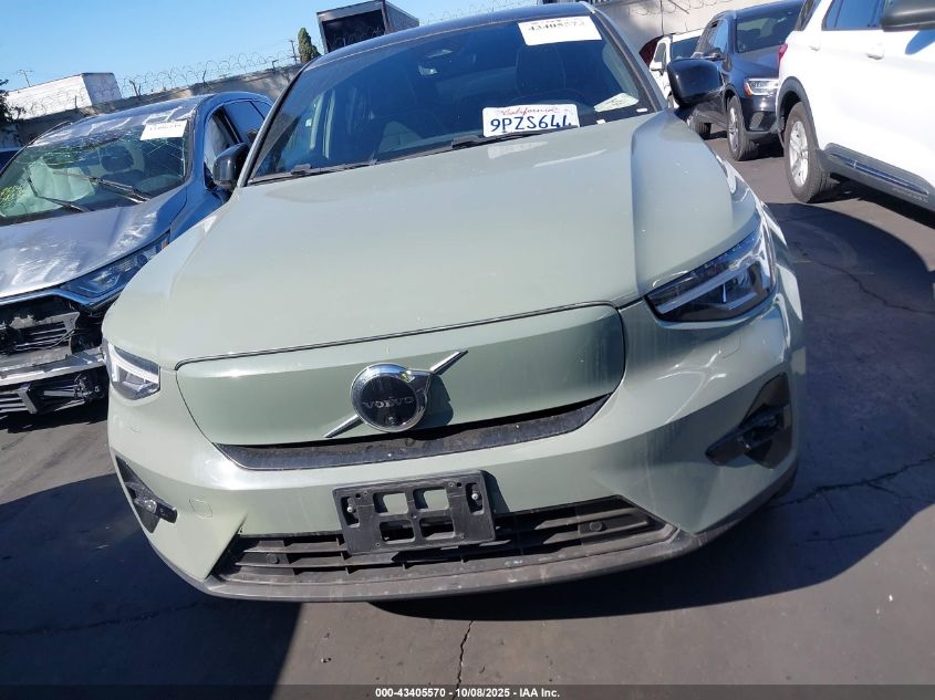 2023 Volvo C40 Recharge Pure Electric Twin Plus VIN: YV4ED3GLXP2044708 Lot: 43405570
