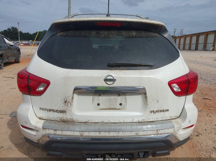 2017 Nissan Pathfinder Platinum VIN: 5N1DR2MN5HC640638 Lot: 43405585