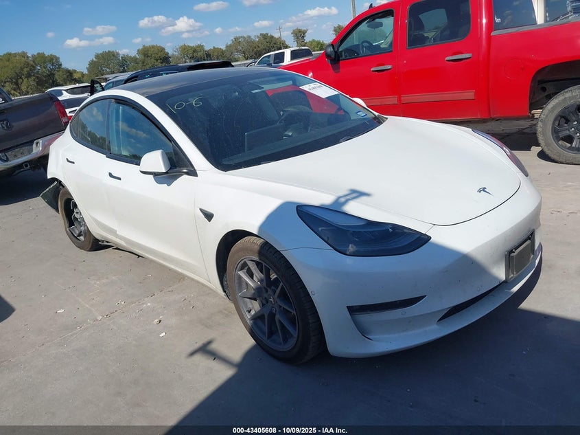 2021 Tesla Model 3 Long Range Dual Motor All-Wheel Drive VIN: 5YJ3E1EB2MF872377 Lot: 43405608